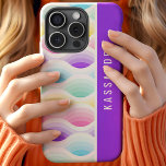 Abstrato Pastel Rainbow Onda Moderna Personalizada<br><div class="desc">Adicione uma tela de cor ao seu telefone com este abstrato pastel arco-íris ondas personalizadas. Esta design vibrante e moderna apresenta ondas fluentes de cores pastéis, perfeita para iluminar o seu dia. Personalize-o com seu nome para um acessório exclusivo e na moda que se sobressaia. Ideal para aqueles que amam...</div>