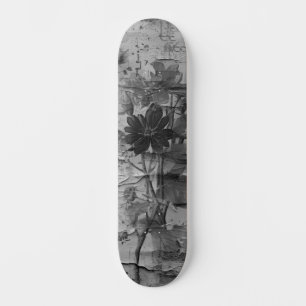 Abstrato - Pavimento do Skate Floral com Grunge Ve