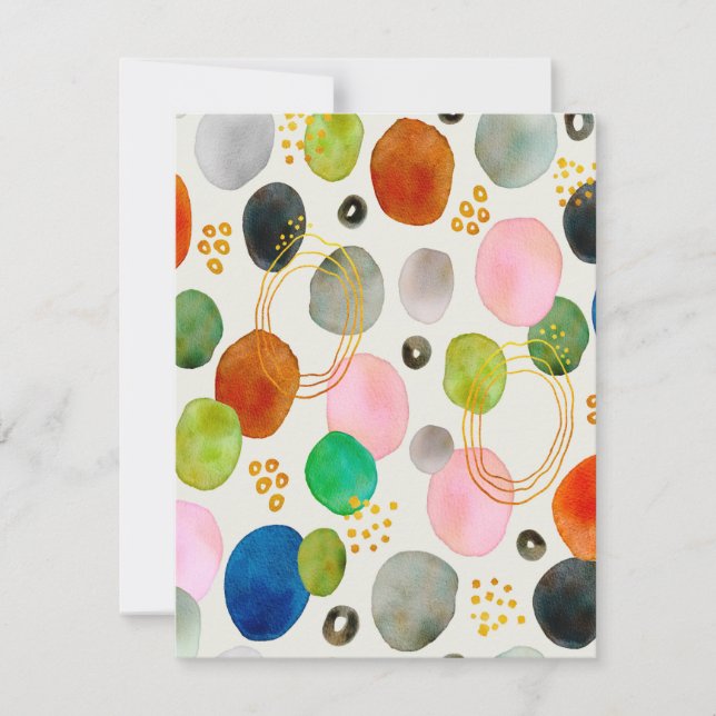 Abstrato Pebble Dourado Glitter Art (Frente)