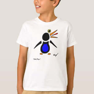 Abstrato Penguin Kids Basic T-Shirt