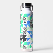 Abstrato Personalizado Verde Azul Geométrico