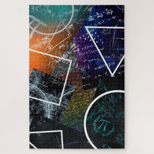 Abstrato Pi: Quebra-cabeça de Arte Matemática
