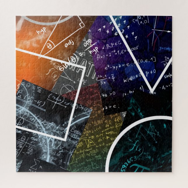 Abstrato Pi: Quebra-cabeça de Arte Matemática (Vertical)