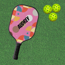 Abstrato Pickleball nome do script paddle Rapariga