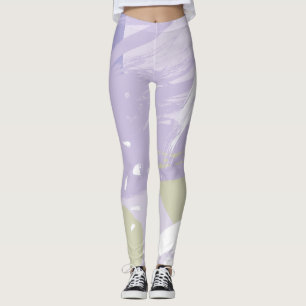 Abstrato Pincel Traço Leggings