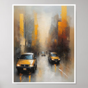 Abstrato pinta emoções Muralha Poster