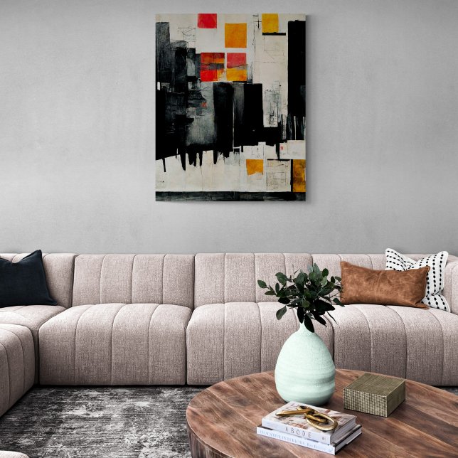 Abstrato pintando "The BattHarbor". Canvas (Criador carregado)