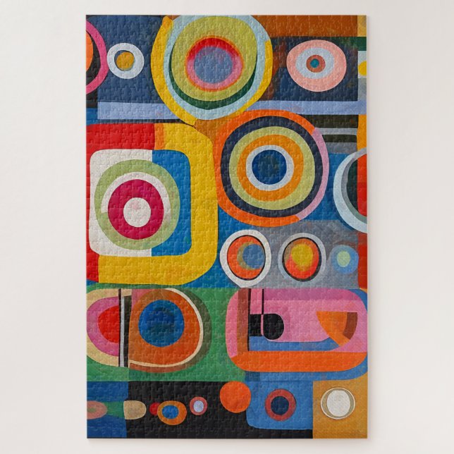 Abstrato Pintura 1014 Quebra-cabeça de serra (Vertical)