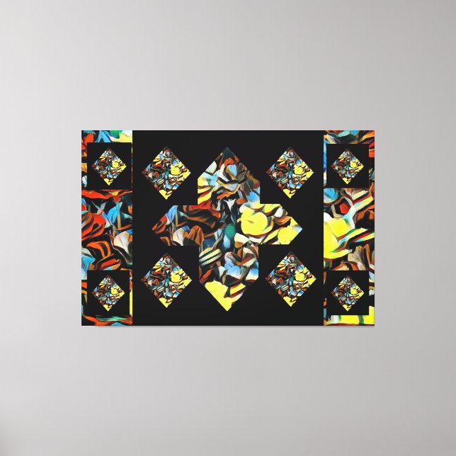 Abstrato Plus - Sinal de Arte de Canvas de Cravage (Frente)