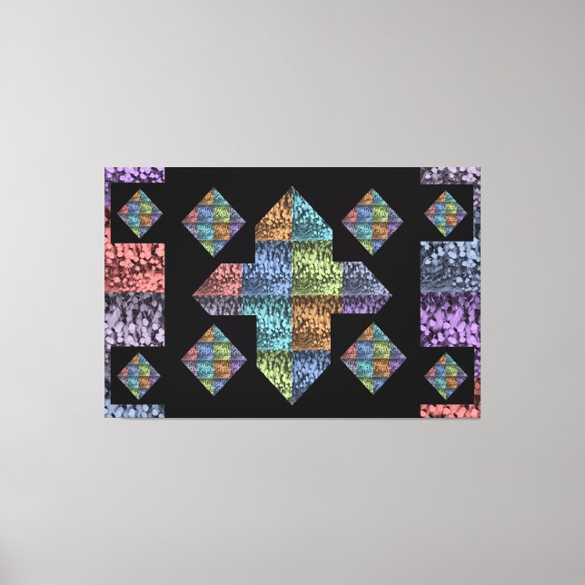 Abstrato Plus - Sinal de Arte de Canvas de Tulipas (Frente)