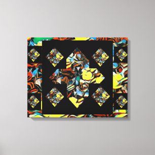 Abstrato Plus - Sinal de Canvas de Cravagem com So