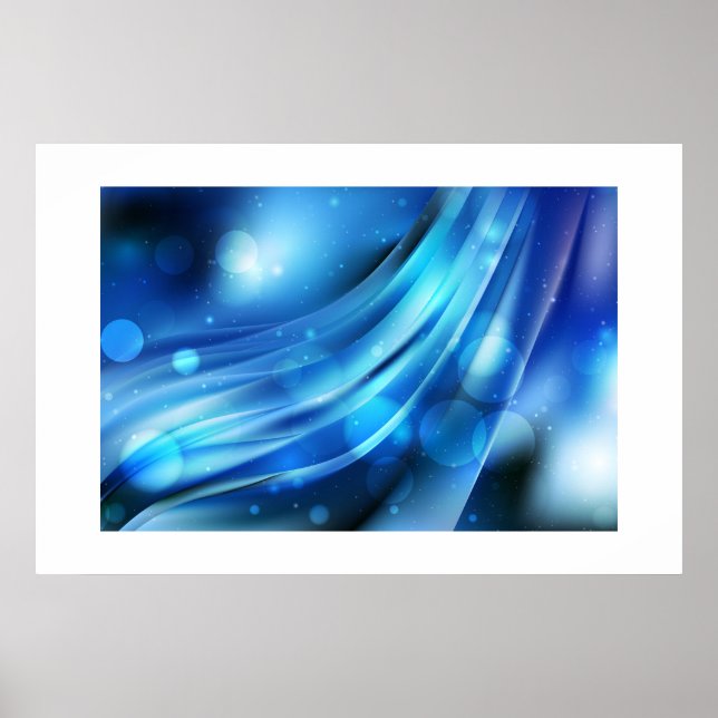 Abstrato poster azul (Frente)