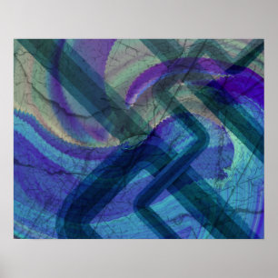 Abstrato Poster Impressão de Paisagem Industrial