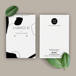 Abstrato preto e branco Design de placa de exibiçã