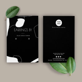 Abstrato preto e branco Design de placa de exibiçã