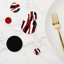 Abstrato preto e branco vermelho