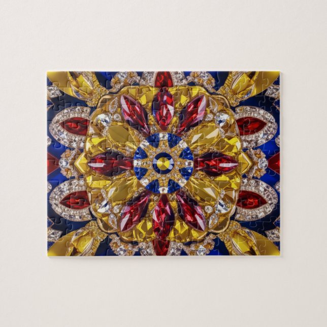 abstrato quebra-cabeça moderna Design Colúmbia Cor (Horizontal)