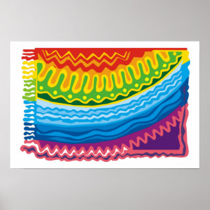 Abstrato Rainbow Art Posters
