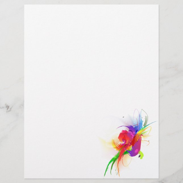 Abstrato Rainbow Lorikeet Paint Splatters (Frente)