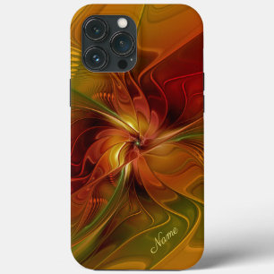 Abstrato Red Orange Fractal Flower Name