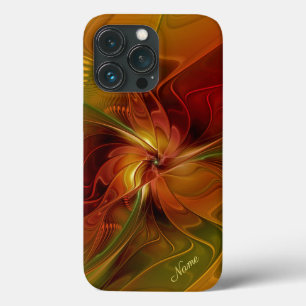Abstrato Red Orange Fractal Flower Name