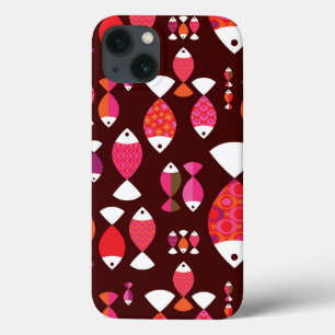 Abstrato retro-peixe debaixo de água