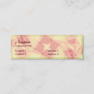 ABSTRATO ROSA CARTÃO DE VISITA