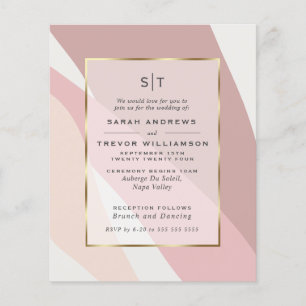 Abstrato Rosa de Casamento de Orçamento Blush Dus