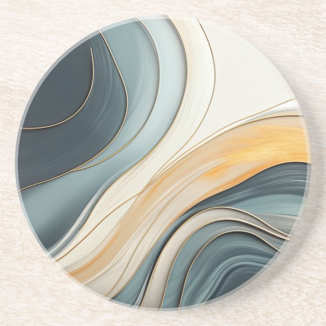 Abstrato Sandstone Porta copos (Frente)