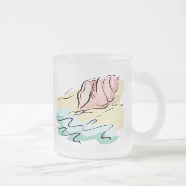 Abstrato Seashell Mugs, Canecas de cerveja e Canec (Direita)