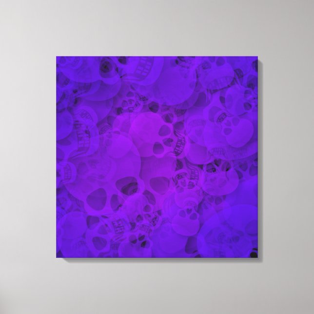 Abstrato Skulls Canvas Premium (Frente)