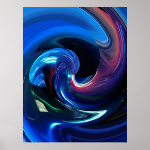 Abstrato Spaceship Poster