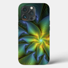 Abstrato Star, Ouro Verde brilhante Arte Fractal