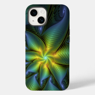 Abstrato Star, Ouro Verde brilhante Arte Fractal
