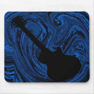 Abstrato suga o Mousepad do violão, azul