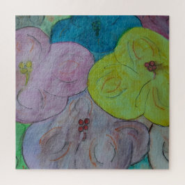 Abstrato Summer Floral Quebra-cabeça
