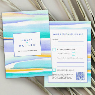 Abstrato tidal linhas azuis resposta ao casamento