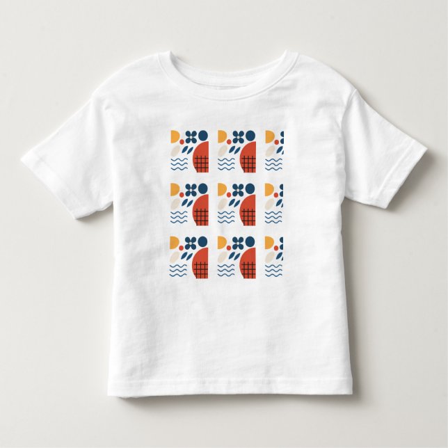 Abstrato Toddler Fine Jersey T-Shirt (Frente)