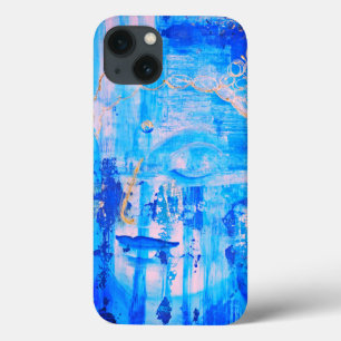 Abstrato Trabalho de arte de Estátua da Cabeça Azu