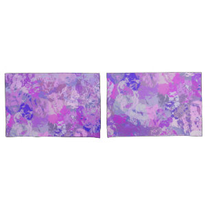 Abstrato Trendy Camo cor-de-rosa azul roxo