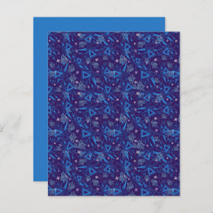 Abstrato Triangle Blue Aqua Ice Crystbook Scrapboo