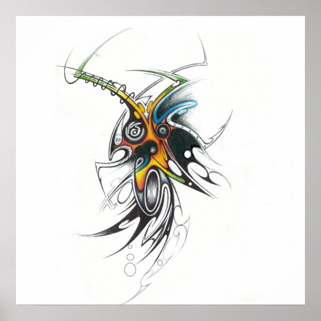 Abstrato tribal poster (Frente)