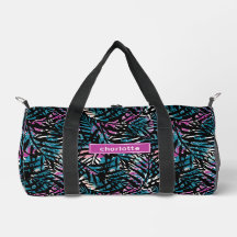Abstrato Tropical Flowers Deixa Garota Esportiva