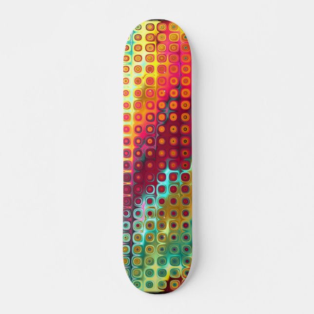 Abstrato Tropical skateboard (Frente)