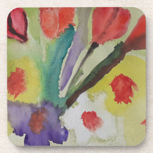 Abstrato Tulipas e flores de mola Porta copos plás