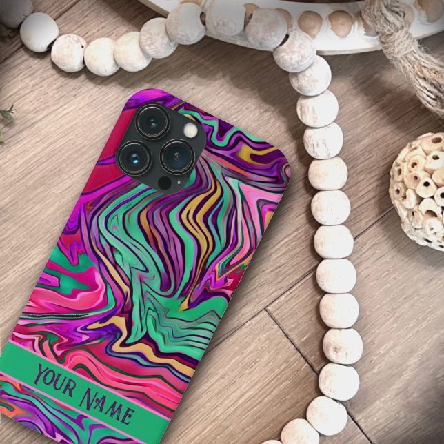 Abstrato verde rosa personalizado moderno (Criador carregado)