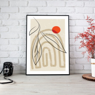 Abstrato Wall Decor, Boho Canvas