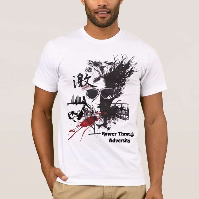 Abstrato Warrior Art T-Shirt (Frente)