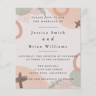 Abstrato Watercolor Wedding Flyer