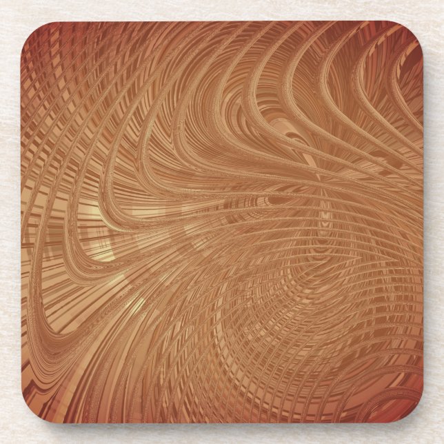 Abstrato Waves Porta copos Art (Frente)